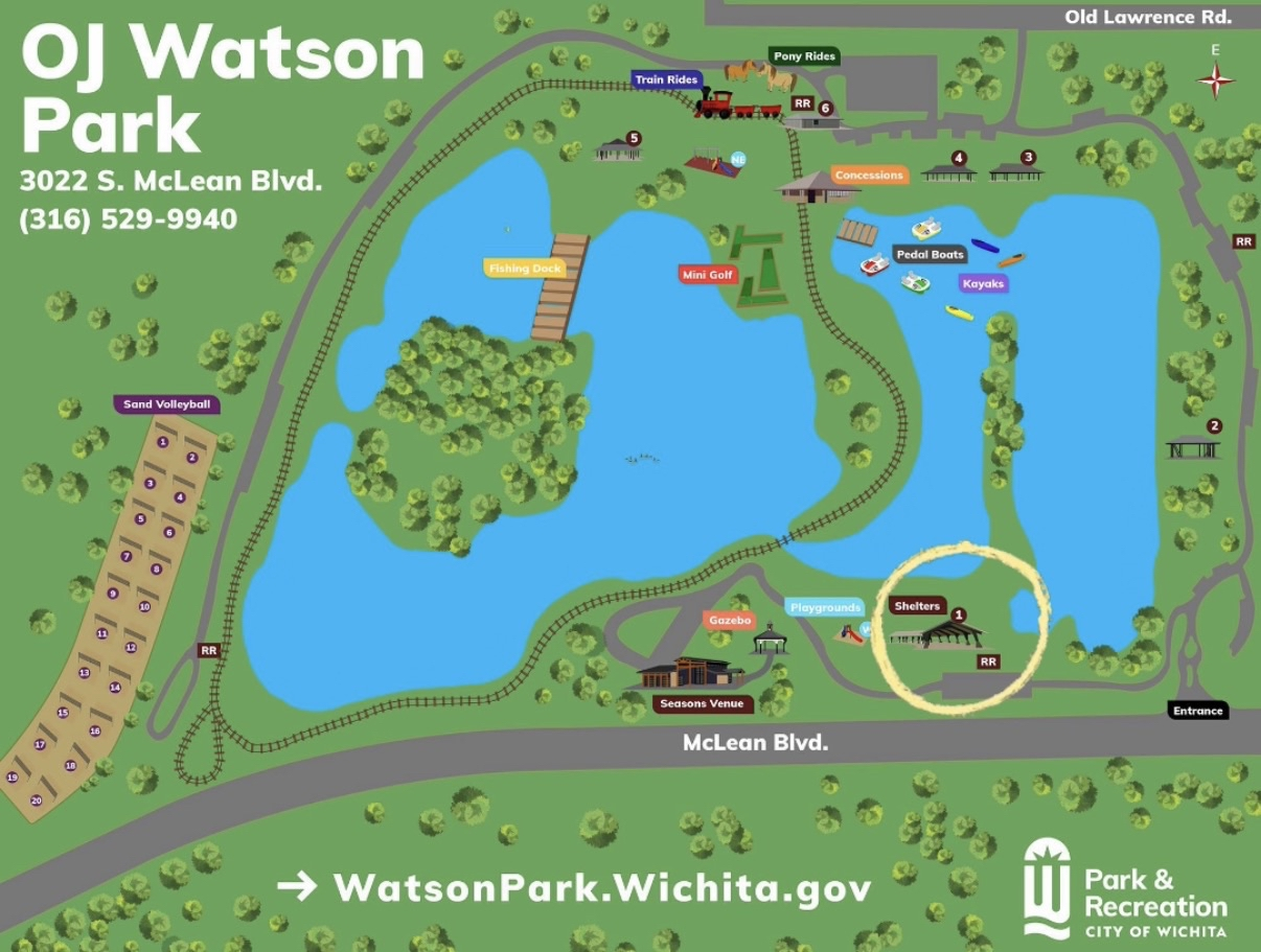 OJ Watson Park Map